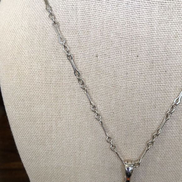 Orange Coral Pendant and Sterling Silver Ornate Necklace NWOT - Picture 3 of 11